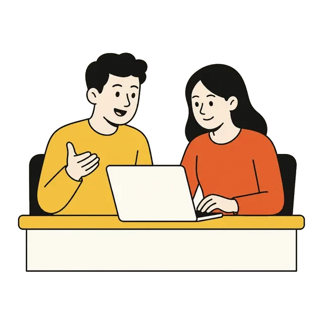 運用を継続支援するイラスト